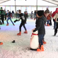 Plezier tijdens Schoolschaatsen