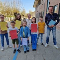 De kinderburgemeester op school!